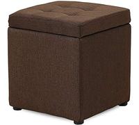 Footstool Foot Stool Entryway Storage Bench Leather Storage Ottomans Storage Benches Entryway Storage Shoe Rack Foot Stool Storage Stool Storage Footstool,Brown 1-30x30x35cm