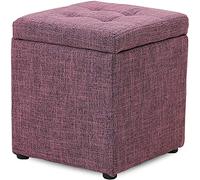 Footstool Foot Stool Entryway Storage Bench Leather Storage Ottomans Storage Benches Entryway Storage Shoe Rack Foot Stool Storage Stool Storage Footstool,Purple 1-30x30x35cm