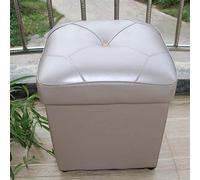 Footstool Foot Stool Ottoman Storage Stool Box Stool Leather Upholstered Cube Pouf Ottoman,pouffe Footstool Solid Wood Leather Living Room Coffee Table Small Bench Home Decor Chair
