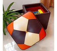 Footstool Foot Stool Ottoman Storage Stool Box Stool Leather Upholstered Cube Pouf Ottoman,pouffe Footstool Solid Wood Leather Living Room Coffee Table Small Bench Home Decor Chair