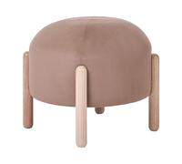 Footstool HELEN Velvet Beige