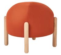Footstool HELEN Velvet Orange