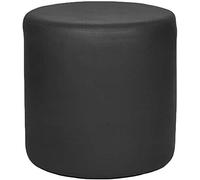 Footstool Leather round Pouf Ottoman,Pouffe Footstool Solid Wood Square Leather Living Room Coffee Table Small Bench Storage Footstool/Red/40 * 40 * 40Cm(16 * 16 * 16) (Black 40*40*40Cm(16*16*16))