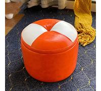Footstool Ottoman Footstool Ottomans Foot Stool Shoe Change Stool Storage Stool Oil Wax Leather Foot Stools Round Stool Foot Stool Living Room Ottomans The Bedroom Foot Stool, yell