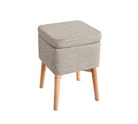 Footstool Ottomans Foot Stool Ottomans Foot Stool Square Footstool Shoe Change Stool Storage Ottoman Cotton Linen Foot Stools Ottomans for The Bedroom Ottomans for Living Room