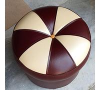 Footstool, Ottomans Foot Stool Shoe Change Stool Vanity Stools Pouffee Foot Stool Round Footstool Leather Foot Stools s for Living Room s for The Bedroom