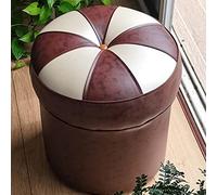 Footstool, Ottomans Foot Stool Shoe Change Stool Vanity Stools Pouffee Foot Stool Round Footstool Leather Foot Stools s for Living Room s for The Bedroom