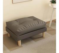 Footstool Small Soft Footrest Stool with Wooden Legs Ottoman Padded Step Stool Seat with Non-Slip Feet for Couch Living Room