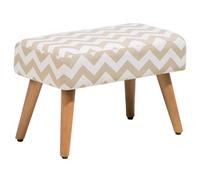 Beliani Footstool TAKOMA Cotton Beige
