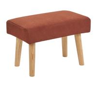 Footstool TAKOMA Fabric Orange