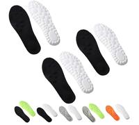 Footstr Insoles for Men & Women Arch Support Memory Foam Foam Breathable Shock Absorption Insoles for Shoe Relieves Foot Pain (3pcs-A,45)