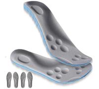 Footstr InsoleX - 2 Pairs of Footstr Insoles for Kids & Youth, 4D Cloud-Like Insoles for Women Men (Orange,3Y-4Y) (Blue,M12/W13)