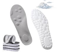 Footstr Insolex - Footstr Insoles for Heel Pain - 4d Soft Memory Foam Cushioning Sports Cloud Insoles - U-Shape Memory Foam Insole's - Footstr Insole Youth - for Flat Feet (Gray, 45-46)