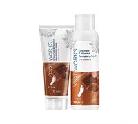 Footworks Chocolate and Hazelnut Revitalising Soak 100ml and mask with vitamin E 75ml by Avon