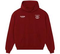 Footy Logo 2 Men's Casual Hoodie - Red / XL