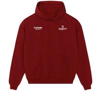 Footy Logo 3 Men's Casual Hoodie - Red / L
