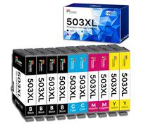 Fooylen 503XL 503 XL Ink Cartridges Compatible with Epson 503XL Ink Cartridge Multipack Replacement for Epson XP-5200 Ink XP-5205 Workforce WF-2960DWF WF-2965DW WF-2960 WF-2965