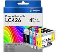 Fooylen LC426 Ink Cartridges Replacement for Brother LC-426 LC-426XL LC-426XLVAL Ink Cartridges Multipack Compatible with Brother MFC-J4340DW MFC-J4335DW MFC-J4535DW MFC-J4540DW (4-Pack)