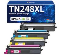 Fooylen TN248XL Toner Cartridge Compatible with Brother TN248 XL TN248CMYK for MFC-L3740CDWE MFC-L3760CDW HL-L3220CWE DCP-L3560CDW MFC-L3740CDW HL-L8240CDW DCP-L3520CDWE HL-L3240CDW MFC-L8390CDW