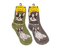 Foozys Unisex Crew Socks | Canine/Dog Collection | French Bulldog