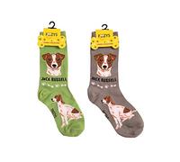 Foozys Unisex Crew Socks | Canine/Dog Collection | Jack Russell