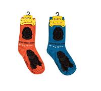 Foozys Unisex Crew Socks | Canine Large Dog Breed Novelty Sock (2 Pair) | Newfoundland