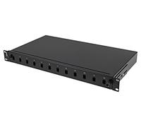 FOP1-12SS-LDB Fiber Patch Panel Black Number of Port: 12 rack 19" Height: 1U ...
