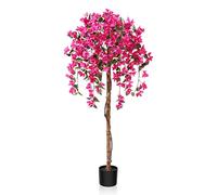 Fopamtri Artificial Plants Bougainvillea Tree 150 cm Artificial Blossom Tree, Fake Plants in Pot Large Pink Artificial Tree with Flowers for Home House Office Garden Decoration (1 Pack)