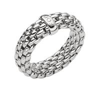 Fope Flex'it Essentials 18ct White Gold Medium Wide Ring - XL FPE-1510/XL