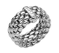 Fope Flex'it Essentials 18ct White Gold Wide Ring - S