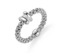 Fope Flex'It Prima 18ct White Gold 0.10ct Diamond Ring - L FPE-1486/L