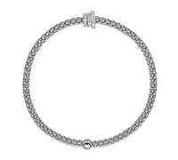 Fope Flex'it Prima 18ct White Gold 0.31ct Diamond Bracelet - L FPE-1139/L