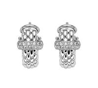 Fope Flex'It Vendome 18ct White Gold 0.20ct Diamond Earrings