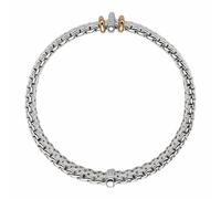 Fope Panorama 18ct White Gold 0.08ct Diamond Mixed Rondelle Bracelet - M FPE-1312/M