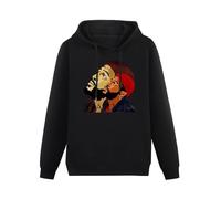 FOPJRUISDAEL Men Long Sleeve Printed Hoodies Marvin Gaye Hoody Sweatershirt Black 3XL