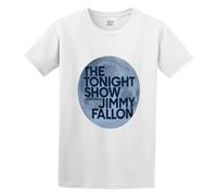 FOPJRUISDAEL Men's The Tonight Show Starring Jimmy Fallon Cotton T Shirt White S