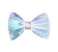 FOPLIT - LED Bow Tie with Wireless Light Up for Men, Flashing Fiber Optic Bow Tie Glow in The Dark for Party Halloween Christmas White Fabric Normal, White Fabric, Normal