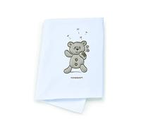Foppapedretti, My Little Love Fleece Blanket, White