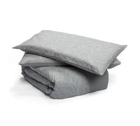 Foppapedretti Notte & Natura Double Bed Duvet Cover with 2 Pillowcases; Pearl Wave 100% Cotton, Made in Italy