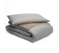 Foppapedretti Notte & Natura Double Bed Duvet Cover with Pillowcase; Petals Sand 100% Cotton Percale, Made in Italy