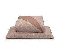 Foppapedretti Notte & Natura Duvet Cover for Double Bed Complete with Pillowcase; Wave Peach 100% Cotton, Made in Italy