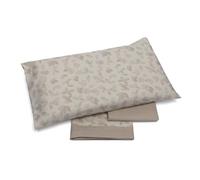 Foppapedretti Notte & Nature Bed Linen Set, Single Bed, Flat Sheet, Corner Sheet and Pillowcase; Sand Leaves 100% Cotton, Made in Italy