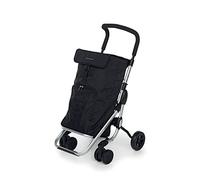 Foppapedretti Shopping Cart, Aluminium Polyester Plastic, Black, 39,5 lt
