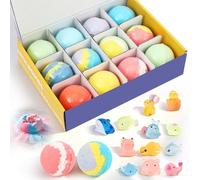 FOPPLA 12-Pack Bath Bombs Gift Set, Handmade Natural Bubble Spa Fizzies, Moisturizing Dry Skin, Blissful Stress Relief Bath Bombs Gift Set Christmas Birthday Anniversary for Women, Her, Kids(style2)