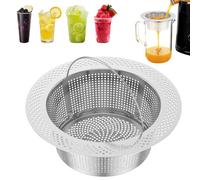 FOPPLA 304 Stainless Steel Fine Mesh Strainer for J2 Cold Press Juicer, Pulp Filter Accessory with Hands-Free Design, Secondary Fine Sieve for Juice Straining, Kitchen Essential Tool(Silver)