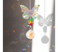 Foppla 3Pcs Crystal Suncatcher, Window Hanging Pendant,Elegant Clear Faux Crystal Sun catcher,Rainbow Maker for Home Decor