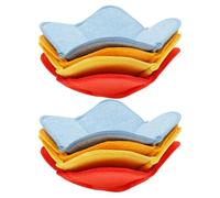 FOPPLA 8Pcs Microwave Bowl Cozy Holder Polyester Insulated Koozie Heat Resistant Microwave Safe Washable Dish Hugger Reusable Quilted Heat Proof Hot Cold Food Gripper Kitchen Dining