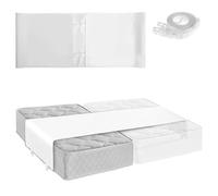 Foppla Bed Bridge Twin to King Extra Long Bed Converter with 2 Fixing Straps Bed Connector Twin Bed Connector King Maker Mattress Connector for Adjustable Bed(230 * 50cm,White)