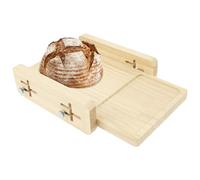 Foppla Bread Slicer,Wood Bread Slicer Guide,3 Speed Thickness Cutting Guids, Adjustable Breads Cutting Guide with Crumb Catcher for Home Kitchen Countertop(Log Color)