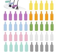 FOPPLA Cable Labels, 45 Pcs Self-Adhesive Write-On Markers for Cord and Wire Identification, Waterproof Tear Resistant Cable Tags,Reusable Labelling for Home Office IT, Large Size for Management